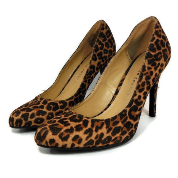 LC Lauren Conrad Brown Leopard Print 4" High Heels - Picture 8 of 8